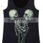 Drop Shipping Black Plain Modern Girls Yoga Gym Tank Tops