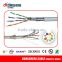 Fulke test 0.57mm 23AWG 4 Pairs Bare Copper Cat6 SFTP Cable