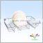White kitchen hardware cabinet dish metal rack