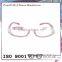 Pattern and colour combination with diamond shape curving design ce optical frame