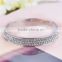 Latest design silver color zinc alloy rhinestone full jewelled simple style bangles