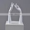 new design frp female jewelry ring stand mannequin hand for display