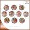 Fashion 2.5cm round colorful lollipop printed Coconut shell button