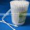 Spiral tip makeup cotton swab