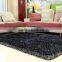 New Design Parlour Bedroom Elastic Black Shaggy Carpet