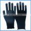 Black Nylon Water Based PU Coated Palm Fit Working Gloves EN388 4121