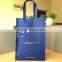 OEM non woven bag with"X" cross handles and 3 colors by silk-screen printing