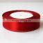 DIY Polyester single face satin ribbon with gold or silver edge