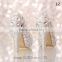 OW05 rubber outsole crystal decor heel wedding shoes decorated with crystal wedding party wear shoes for women