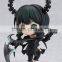 Cool Small Black japan girl with weapon anime figure/Customized limited edition japanese anime small Plastic Figures