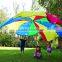 12' Outdoor Colorful Teaching Toy Nylon Mini Parachute For Kids