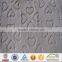 Knitting fabric with burnout print