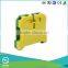 UTL New Arrival Yellow Green Euro Ground Screw Terminal Block And Section 16mm 800V