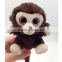China wholesale big eyes animal toy stuffed monkey plush pen