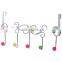 Best selling non-screws Chrome Plated metal over the door hook