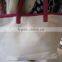 2015 Cheap reusable Natural Lovely plain cotton tote bags
