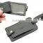 2016 custom logo bulk embossed leather luggage tag for promotion