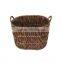 Water Hyacinth Storage Baskets with 2 Handles / Storage Bin