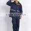 Adult waterproof 190T polyester with PVC PU coating reflective black motorcycle rain suit