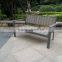 plastic wood garden sofa set, patio wood sofa furniture water proof and UV resistant
