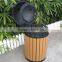 Wooden dustbin outdoor furniture dustbin
