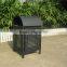 Outdoor metal trash receptacle outdoor dustbin park dustbin