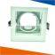 square fixed aluminum alloy white downlight recessed European design bathroom LED spotlight ceiling light MR 16 GU10 GU5.3
