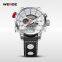 2016 best selling products Weide WH3401 quartz analog digital watches with genuine leather watches men