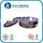 large food grade metal round tin box with customed printing