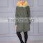 Latest design winter faux fur clothing fur dress army green cotton shell fur casual clothing                        
                                                                                Supplier's Choice
