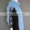 Baby Blue European Winter Fur Muffler/Wholesale women's mongolian lamb fur scarf