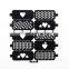 hot selling nail art stencil hollow nail make up convientDIY black sticker wholesale                        
                                                Quality Choice