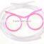 Fancy glasses drinking straw