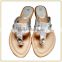 2015 new summer fashion slipper with shining diamond thong lady sandal flat flip flops