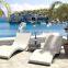 Resin wicker rattan sunbed furniture - poly rattan sun lounger