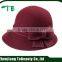 womens beautiful wine red felt hat custom