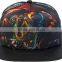 cheap custom 100 polyester flat brim trucker cap