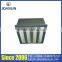 Galvanized steel frame Fiber-glass Media V BANK HEPA Air Filter