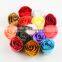 4cm mini fabric craft flower chiffon flower -decorative flower head flower with pin&clip kids DIY hair accessories