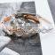 Latest Design Wedding Wear Bangle High Polished Winding One Hand Hold Heart Together Shing Crystal Hollow Heart Creative Bangle