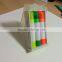 gel crayon highlighter pen in plastic box with push button