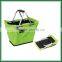 Used double hand folding shopping basket