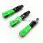 SC APC fiber optic fast connector/fiber optic quick assembly connector/sc field assembly optical connector