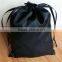 customized logo on satin pouch for hair extension