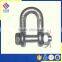 U.S. TYPE g2130 GALVANIZED DROPED FORGRED BOLT TYPE BOW SHACKLE