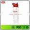 Custom logo plastic 750 ml drinking bottle with straw