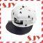 Floral Print Custom strapback hat with leather brim