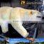 My Dino-C024 Theme park high quality life size polar bear statues