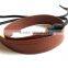Shoulder strap brown leather customize logo for digital camera