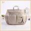 Linen and cotton cosmetic bags